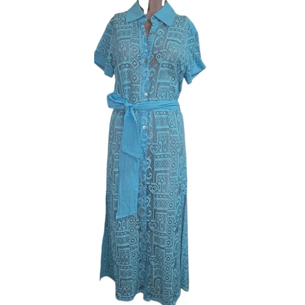 plus size brunch dress Bluebell Midi – Jessi Jayne Boutique Eyelet In the Garden Size:M 11 Shoe Style_Penny Loafers Available In White/Blue